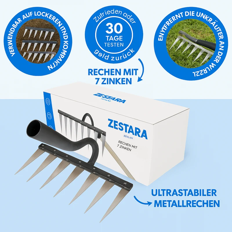 Zestara Luxe GardenMaster 7™ | Moeiteloos tuinieren met geavanceerde functies en stijl