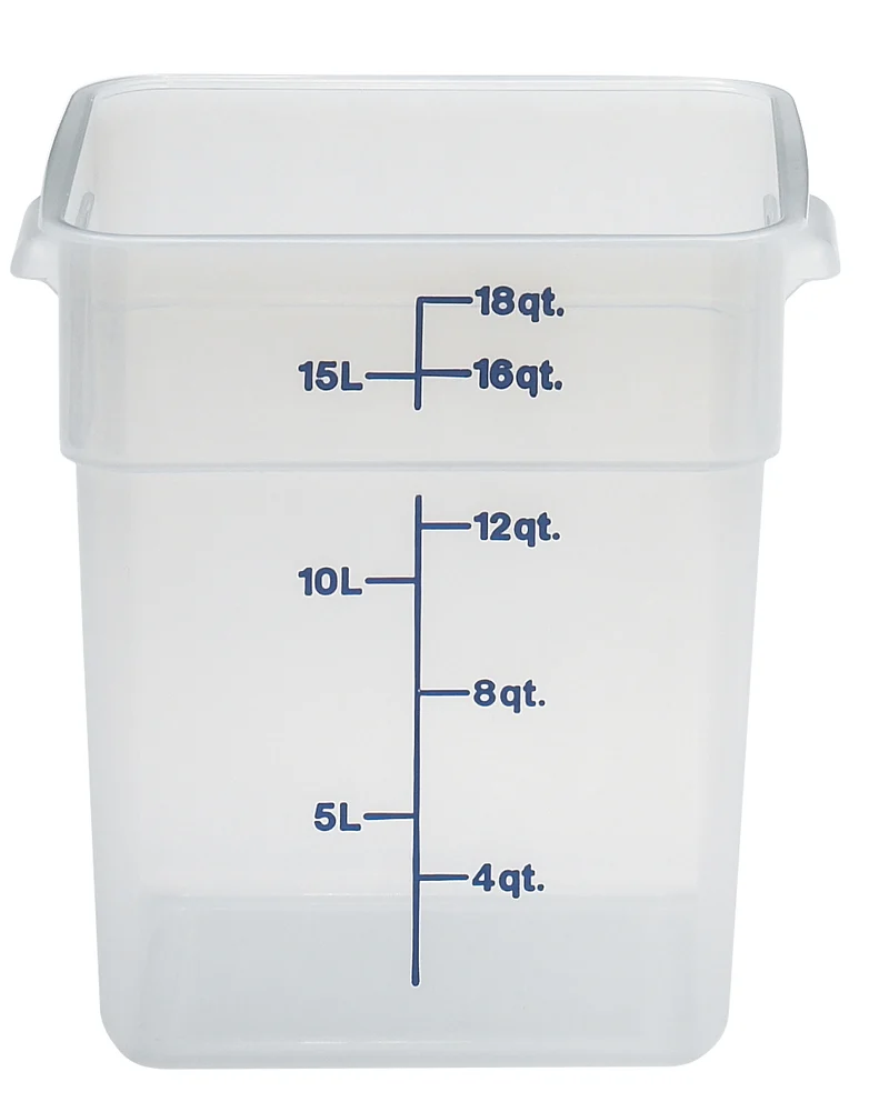 Cambro CamSquare® Vorratsbehälter Polypropylene Camsquare, Quadratisch 17,2 L - 18SFSPP190