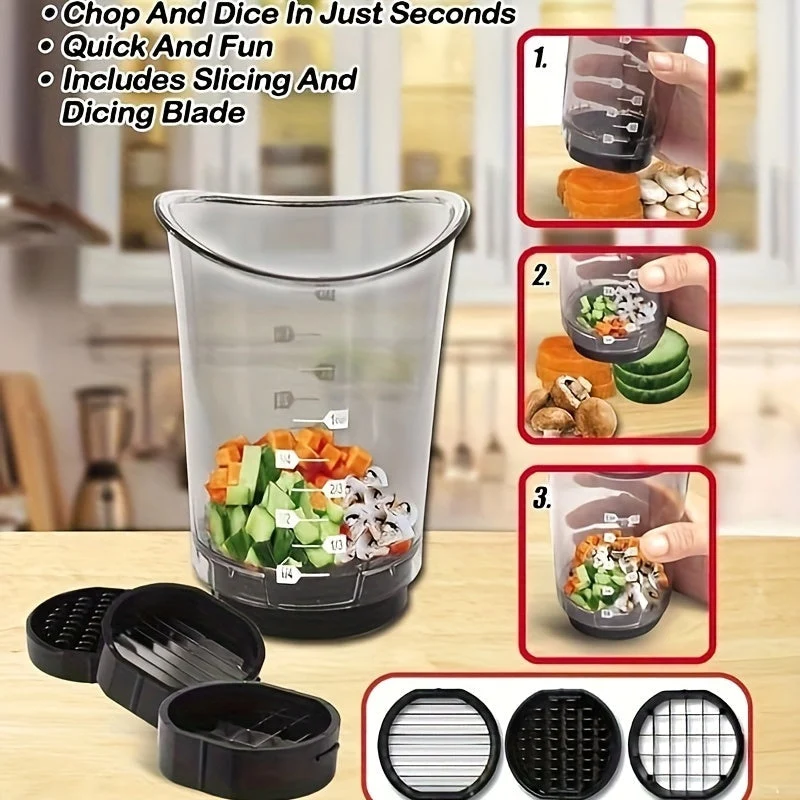 3-in-1 Handmatige Snijder & Hakker - QuickSlice