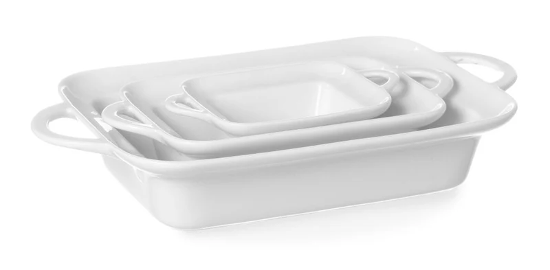 HENDI Ofenform mit Ohrengriffen – rechteckig – 0,25 l – 236 × 126 × 48 mm – 4 Stück