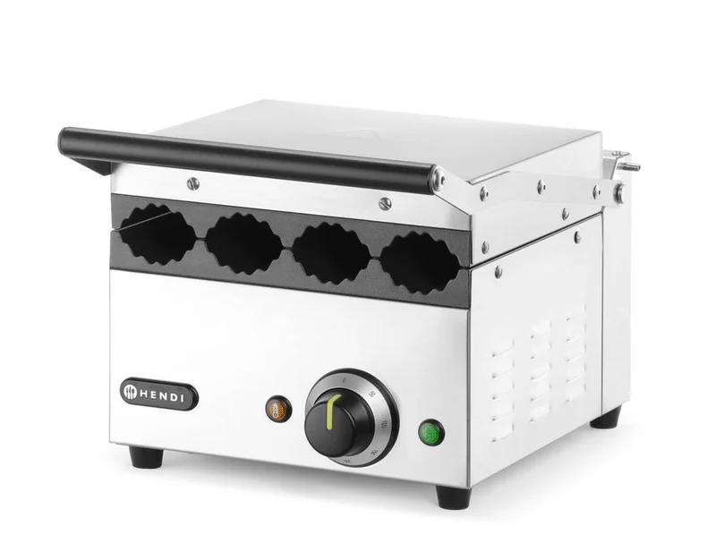 HENDI Kontaktgrill für Hot Dogs und Wraps – 230 V / 1800 W – 385 × 285 × H 254 mm