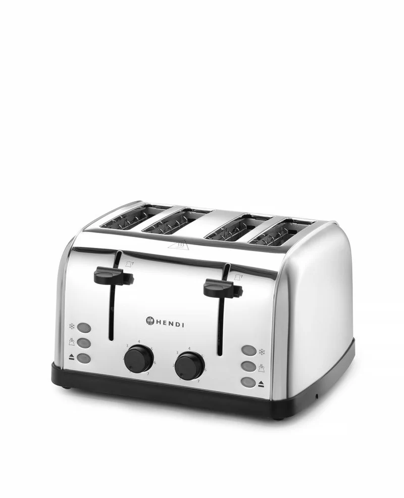 HENDI Toaster 4-fach – 240 V / 1500 W – 295 × 335 × H 180 mm