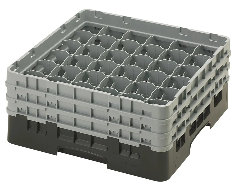 Cambro Camrack® 36-Fächer - Spülkorb mit 3 Extender 500 x 500 x 225 mm - 36S638110
