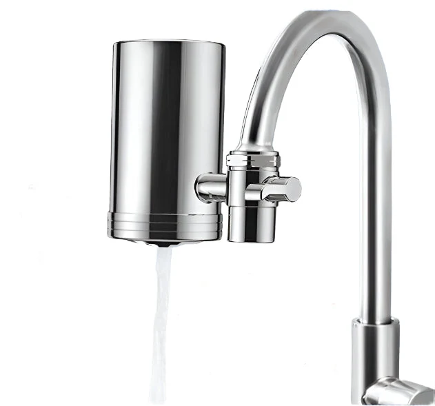 AquaLuxe Installatievrije Roestvrijstalen Waterzuiveraar | Verfijnde waterfiltratie voor een puur huishouden