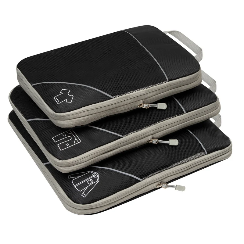 LuxuraPack Compressie Inpak Cubes | Ruimtebesparende opbergoplossingen voor georganiseerde reizen