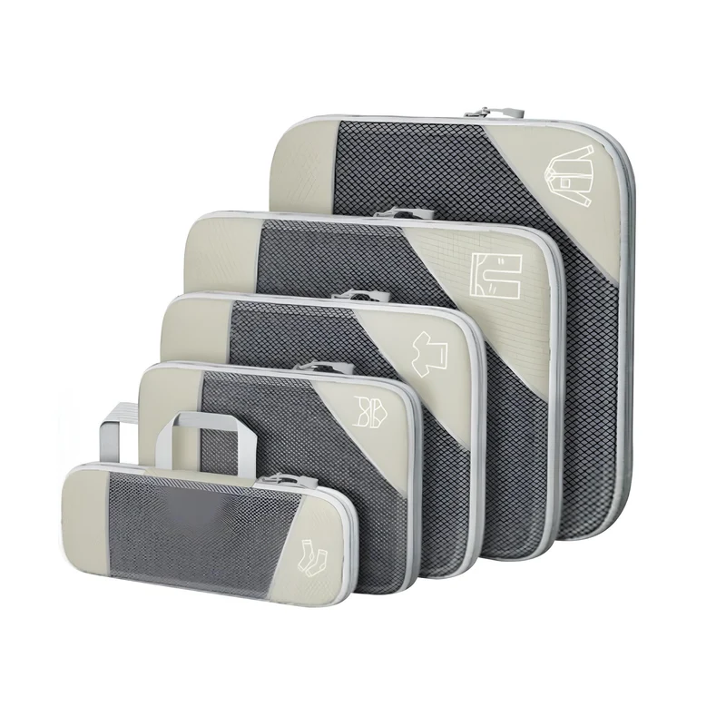 LuxuraPack Compressie Inpak Cubes | Ruimtebesparende opbergoplossingen voor georganiseerde reizen