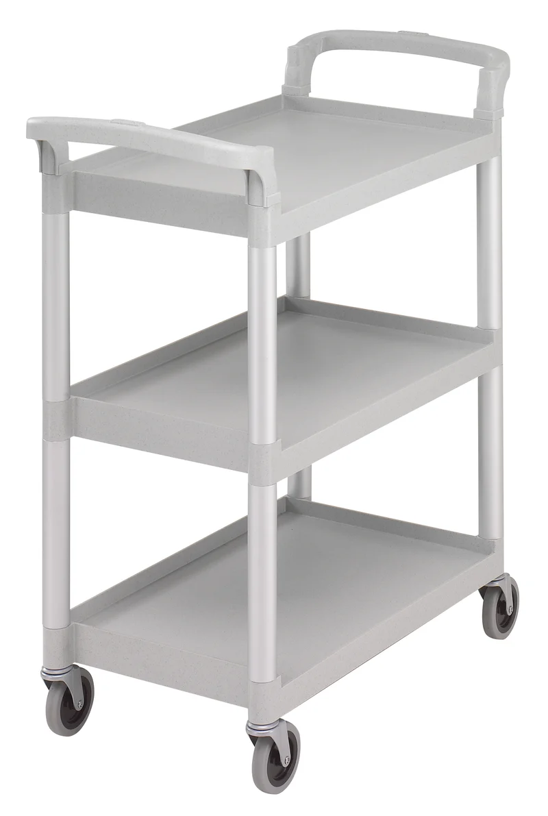 Cambro KD-Servierwagen, Transportwagen, Servierwagen 3 Etagen, graugesprenkelt - BC331KD480
