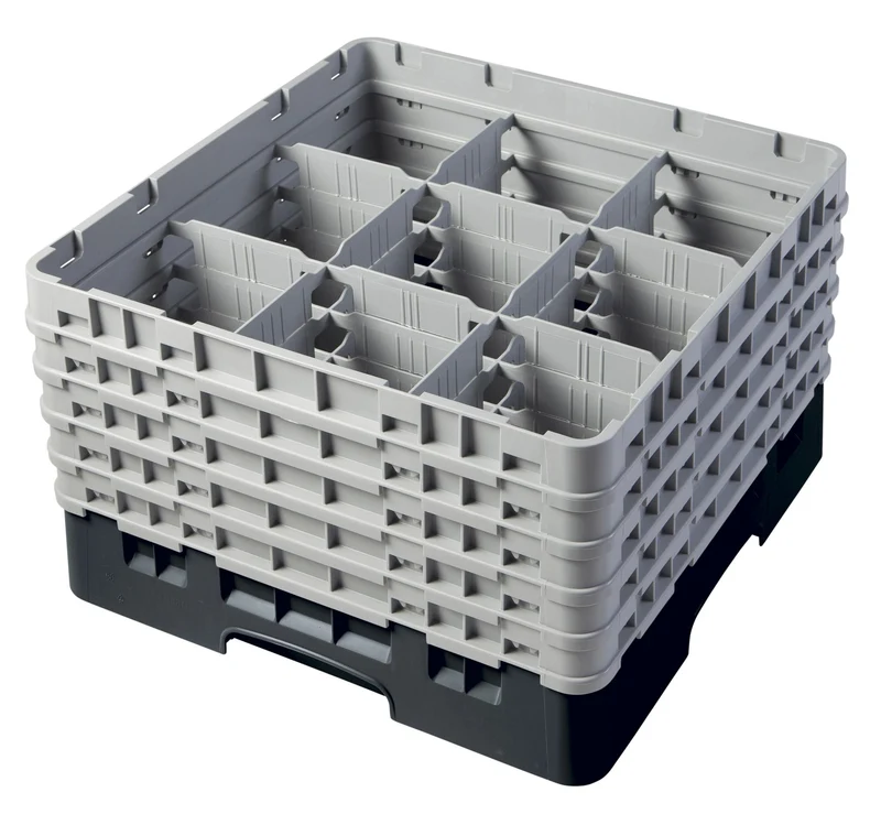 Cambro Camrack® 9-Fächer - Spülkorb mit 5 Extender 500 x 500 x 308 mm - 9S958110