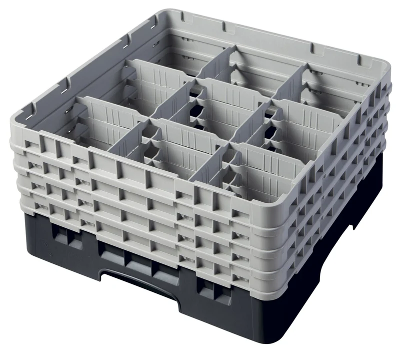 Cambro Camrack® 9-Fächer - Spülkorb mit 4 Extender 500 x 500 x 267 mm - 9S800110