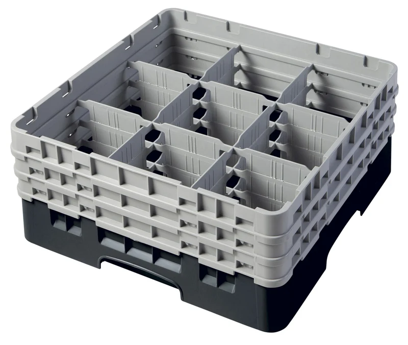 Cambro Camrack® 9-Fächer - Spülkorb mit 3 Extender 500 x 500 x 225 mm - 9S638110