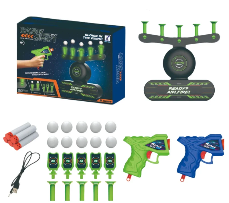 LuxeAim Glow-in-the-Dark Doel Schietset | Boeiend schietspeelgoed voor kinderen dat de hand-oog coördinatie verbetert en eindeloos plezier biedt