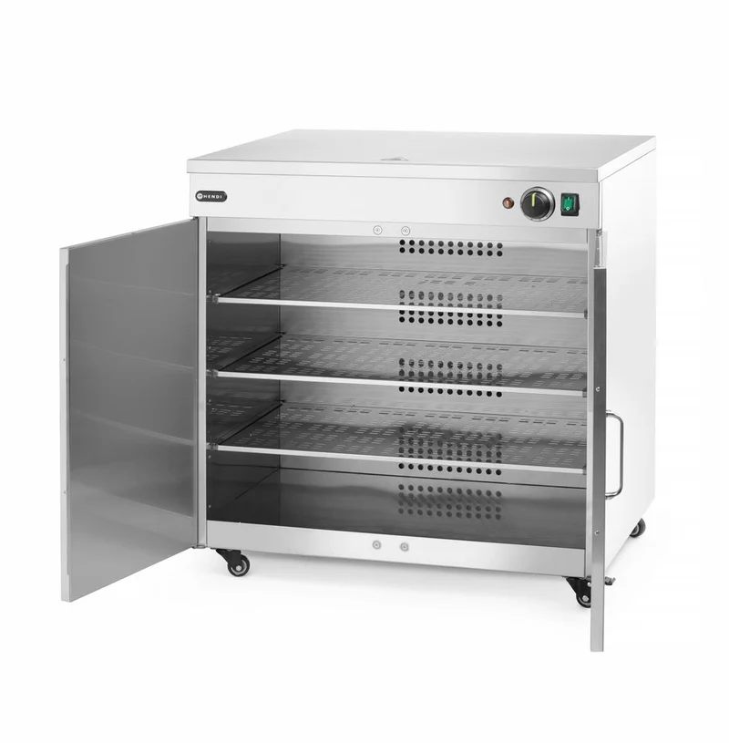 HENDI Tellerwärmer doppelt – 230 V / 800 W – 735 × 589 × H 766 mm