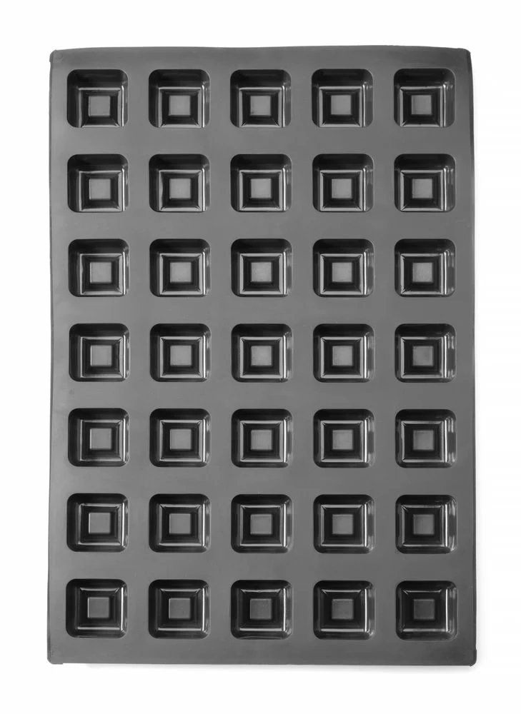 HENDI Silikonform QUADRAT – Quadratisch – 570 × 375 × H 25 mm
