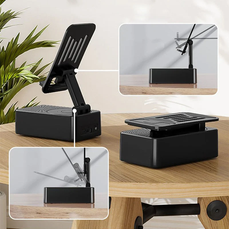 LuxeSound Elite 3-in-1 Bluetooth Speaker | Draadloos, oplaadstation en telefoonhouder in één