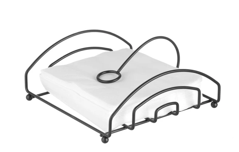 HENDI Serviettenhalter – schwarz – 205 × 210 mm