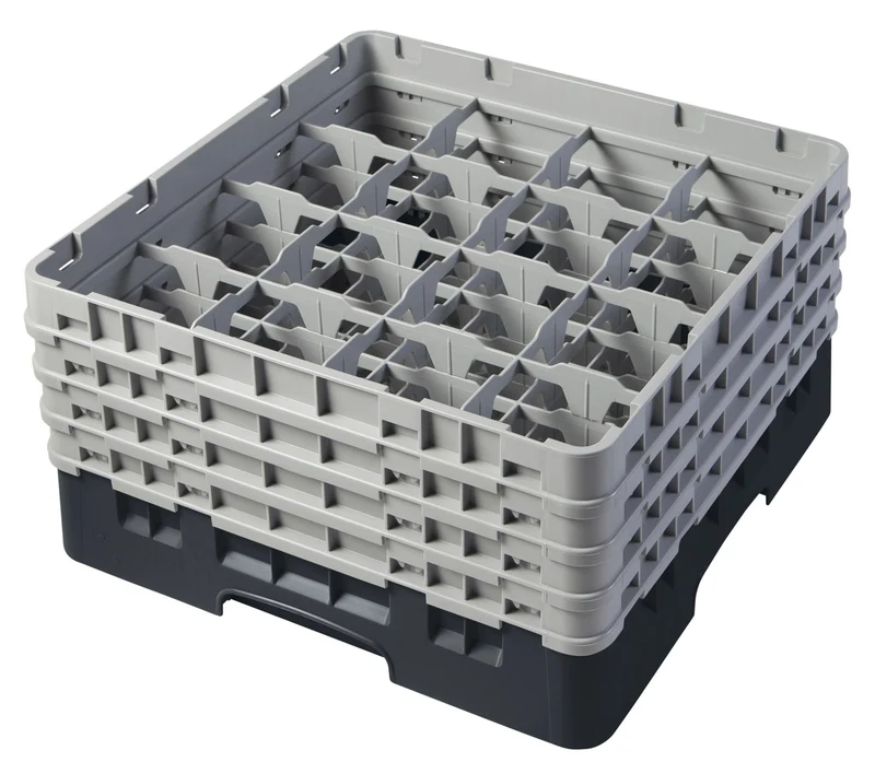 Cambro Camrack® 16-Fächer - Spülkorb mit 4 Extender 500 x 500 x 267 mm - 16S800110