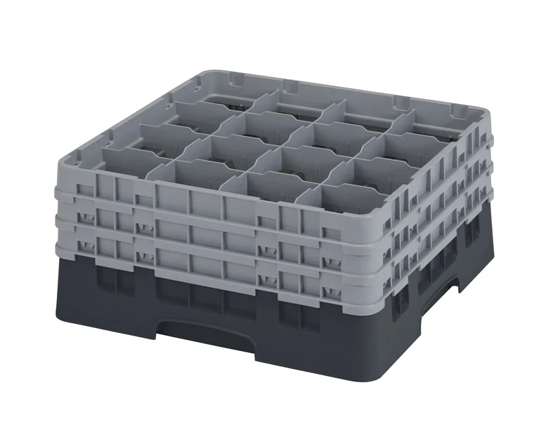 Cambro Camrack® 16-Fächer - Spülkorb mit 3 Extender 500 x 500 x 225 mm - 16S738110
