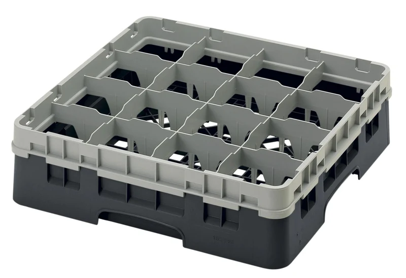 Cambro Camrack® 16-Fächer - Spülkorb mit 1 Extender 500 x 500 x 143 mm - 16S418110