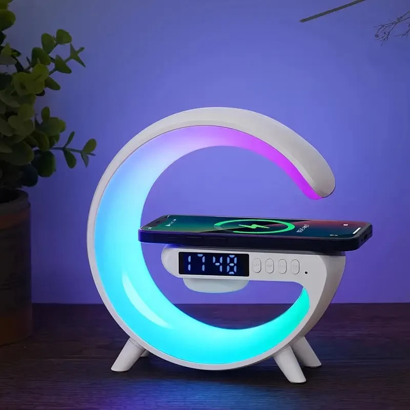 LuxAura Luxe Bluetooth Speaker | Draadloze speaker met sfeerverlichting en klokfunctie