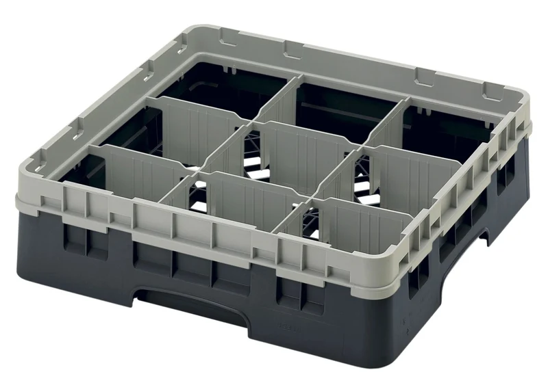 Cambro Camrack® 9-Fächer - Spülkorb mit 1 Extender 500 x 500 x 143 mm - 9S318110