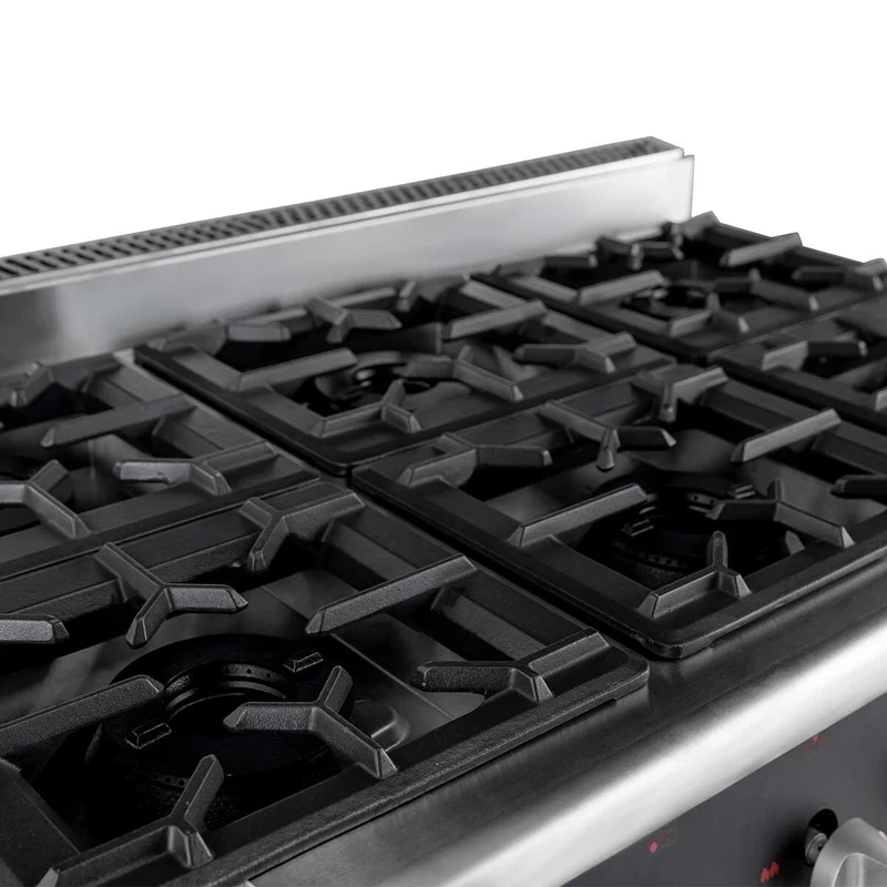 Vaiotec Gasherd Easyline 1100x700x850mm 6 Brenner 43,2kW offener Unterbau inkl. Kamin Ausstellungsstück