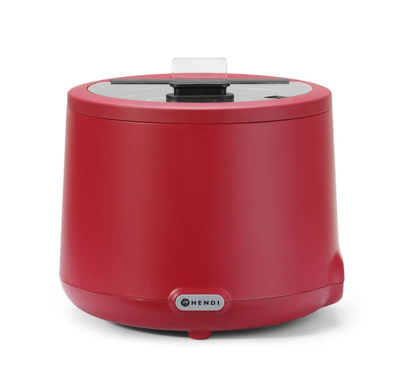 HENDI Suppenkessel UNIQ – designed by Robert Bronwasser – 8 l – Rot – 230 V / 500 W – Ø 365 × H 325 mm