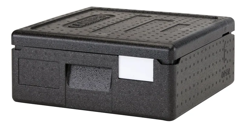 Cambro Cam GoBox® Pizza Toplader, Transportbox Höhe 10cm, schwarz - EPPZ35100110