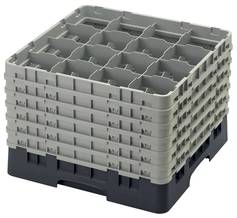 Cambro Camrack® 16-Fächer - Spülkorb mit 6 Extender 500 x 500 x 349 mm - 16S1214110