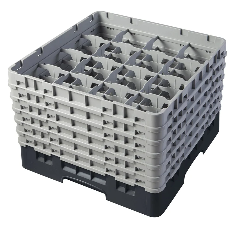 Cambro Camrack® 16-Fächer - Spülkorb mit 6 Extender 500 x 500 x 349 mm - 16S1114110