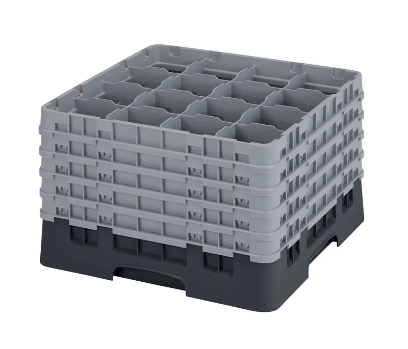 Cambro Camrack® 16-Fächer - Spülkorb mit 5 Extender 500 x 500 x 308 mm - 16S1058110