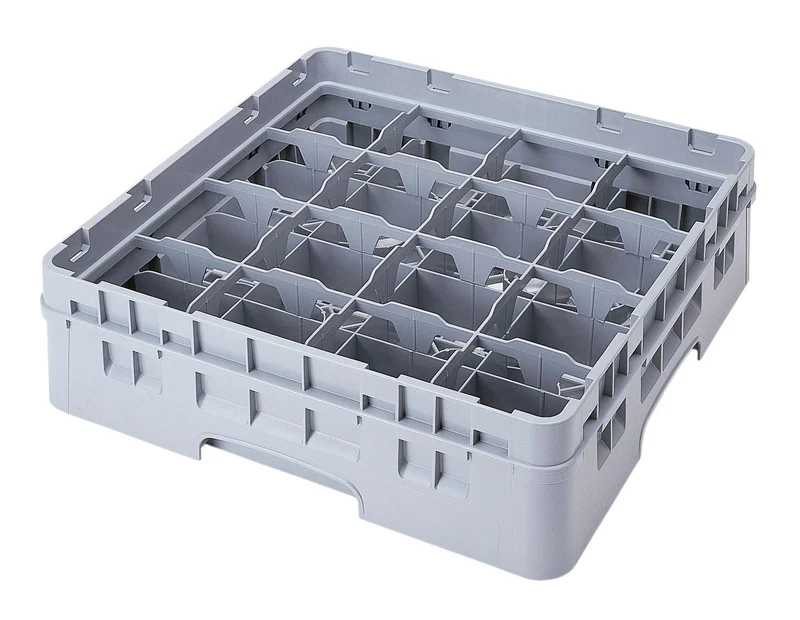 Cambro Camrack® Tassenkorb mit 16 Fächern für Tassen/Becher 500 x 500 x 143 mm - 16C414151