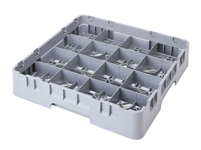 Cambro Camrack® Tassenkorb mit 16 Fächern für Tassen/Becher 500 x 500 x 101 mm - 16C258151
