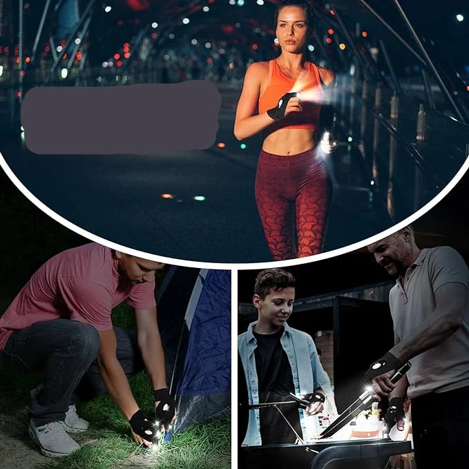 LuxeGuard LED Zaklamp en Waterdichte Handschoenen | Onmisbare bescherming en helder licht voor elke gelegenheid