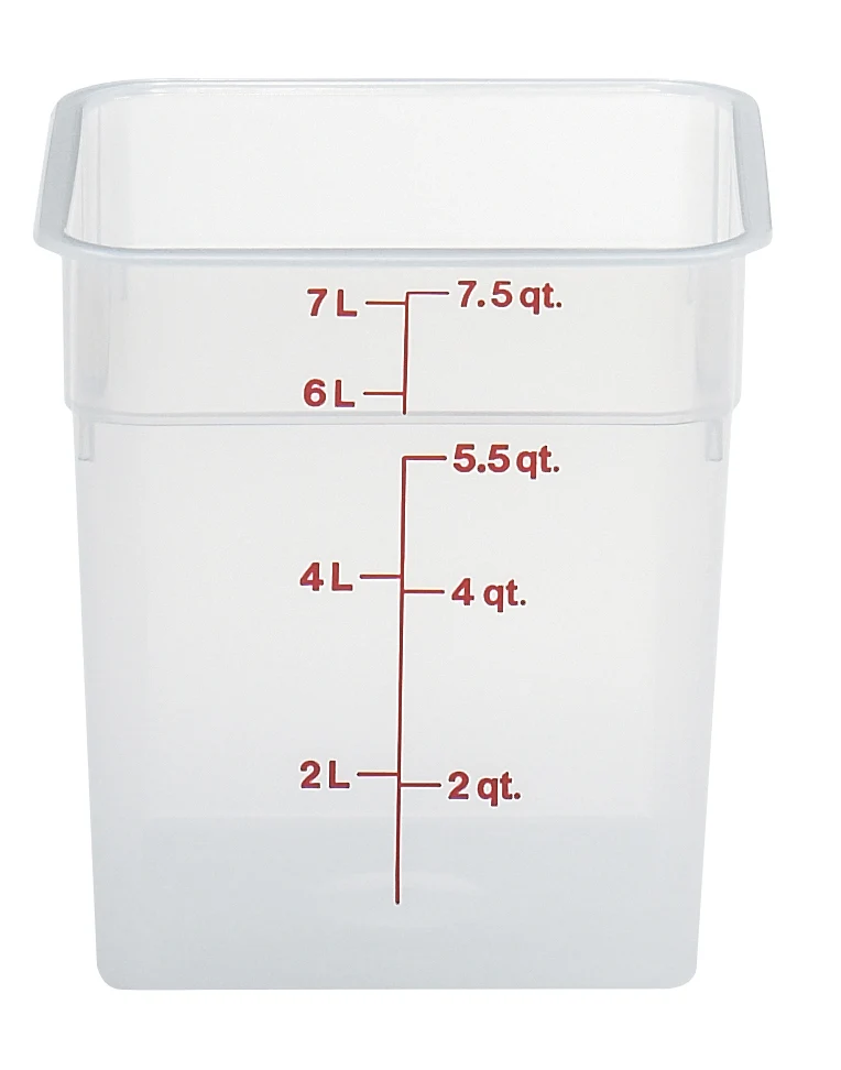 Cambro CamSquare® Vorratsbehälter Polypropylene Camsquare, Quadratisch 7,6 L - 8SFSPP190