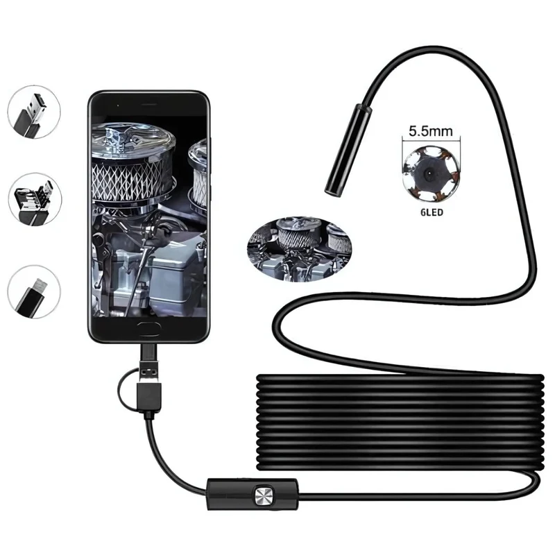 AquaLux Endoscoop | Waterdichte endoscoop met heldere LED-verlichting