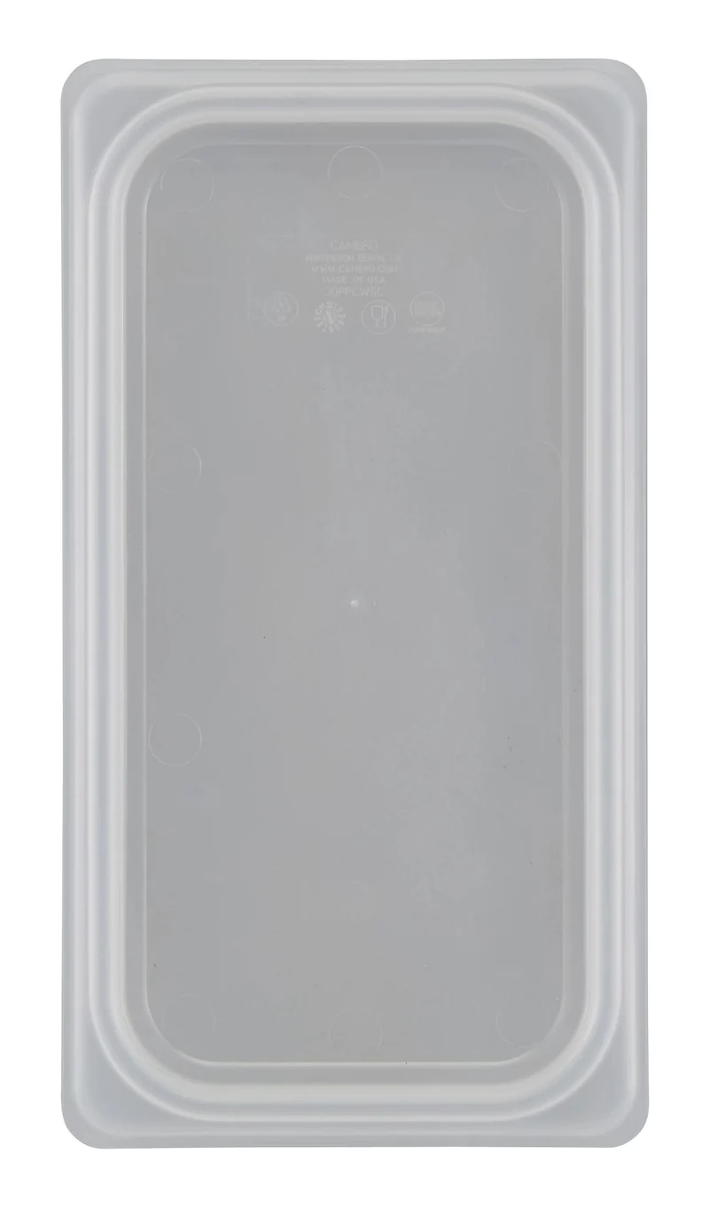 Cambro Lichtdurchlässiger, luftdichter Polypropylen Gastronorm Behälter Deckel GN1/3 - 30PPCWSC190