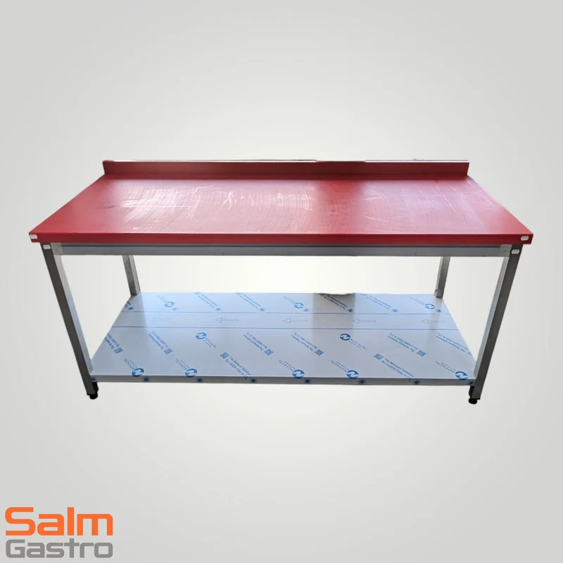 GMG Arbeitstisch Edelstahl AT.P.167A mit polyethylene Arbeitsfläche mit AK 2000x700x850