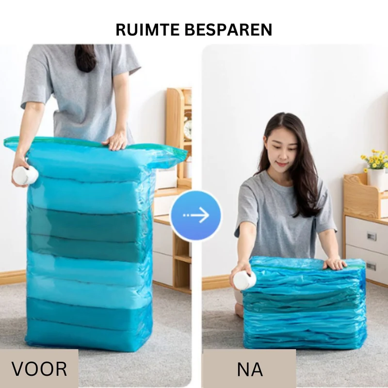 AirCompress vacuümpomp | Verminderd volume tot 80%
