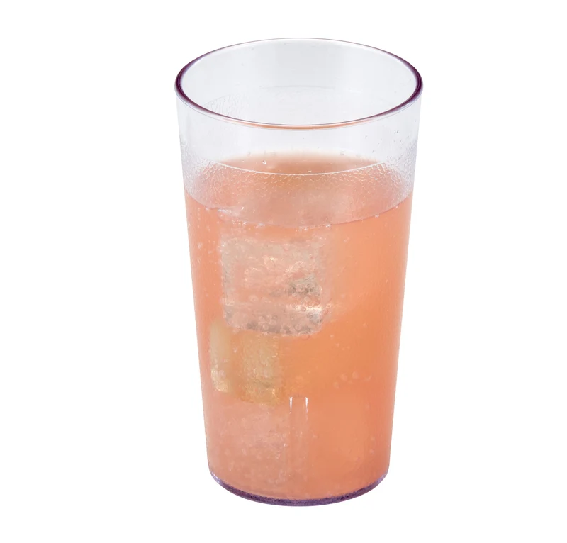 Cambro SAN Colorware Trinkbecher 373 mL, texturierte Oberfläche, Durchsichtig, Höhe 13,2 cm - 1200P152