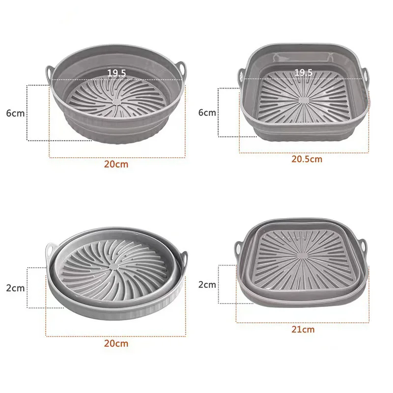 Siliconen Grillpan | Houdt de Airfryer en Oven voorgoed schoon