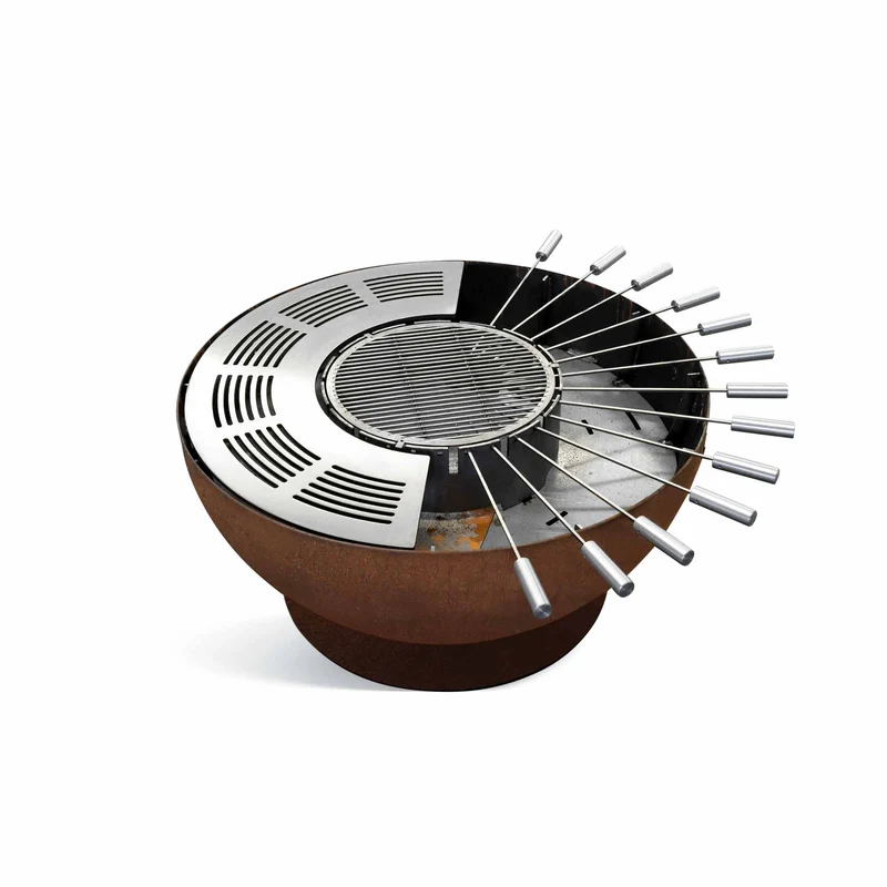 Smaract Feuerschale mit Grillring höhenverstellbar 100 inkl. umfangreichem Zubehör Ausstellungsstück