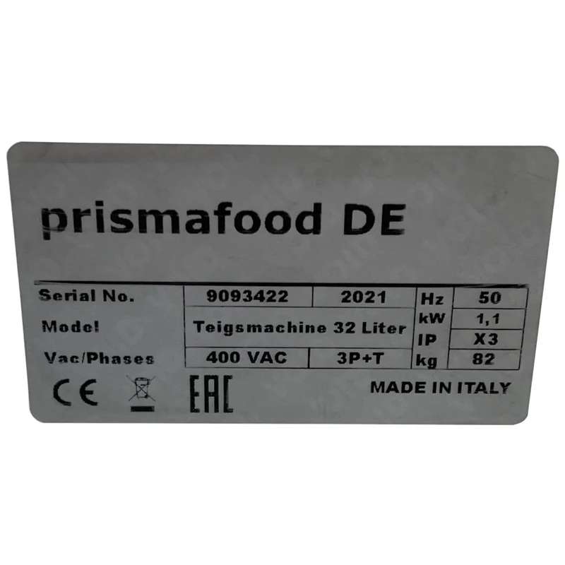Prismafood Premium Teigknetmaschine IBT30 32L 25kg 400V Ausstellungsstück