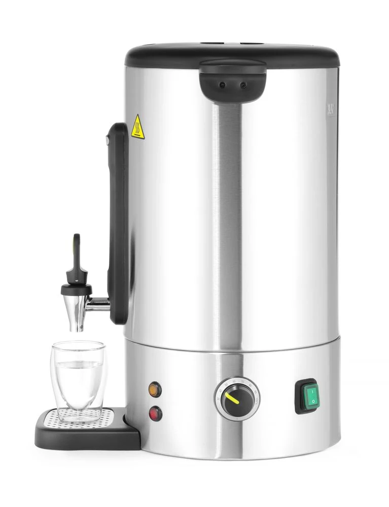 HENDI Heißgetränkespender UNIQ – designed by Robert Bronwasser – 16 l – Silber – 230 V / 1650 W – 357 × 380 × 502 mm