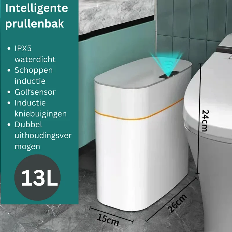 Intelligente prullenbak | Stijlvol en met bewegingssensor