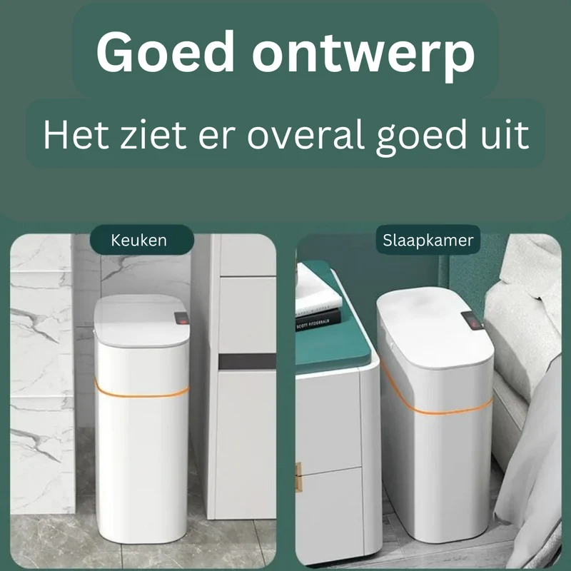 Intelligente prullenbak | Stijlvol en met bewegingssensor