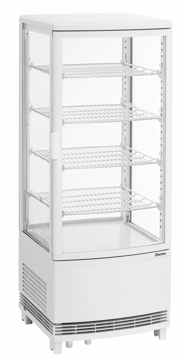 Bartscher Mini-Kühlvitrine 98L2T weiß