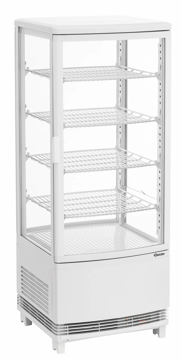Bartscher Mini-Kühlvitrine 98L2T weiß