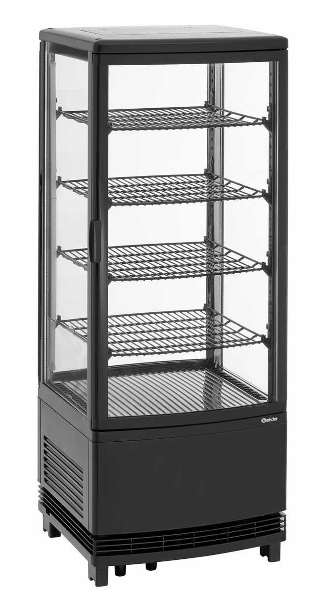 Bartscher Mini-Kühlvitrine 98L2T schwarz