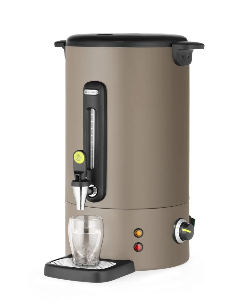HENDI Heißgetränkespender UNIQ – designed by Robert Bronwasser – 16 l – Taupe – 230 V / 1650 W – 357 × 380 × 502 mm