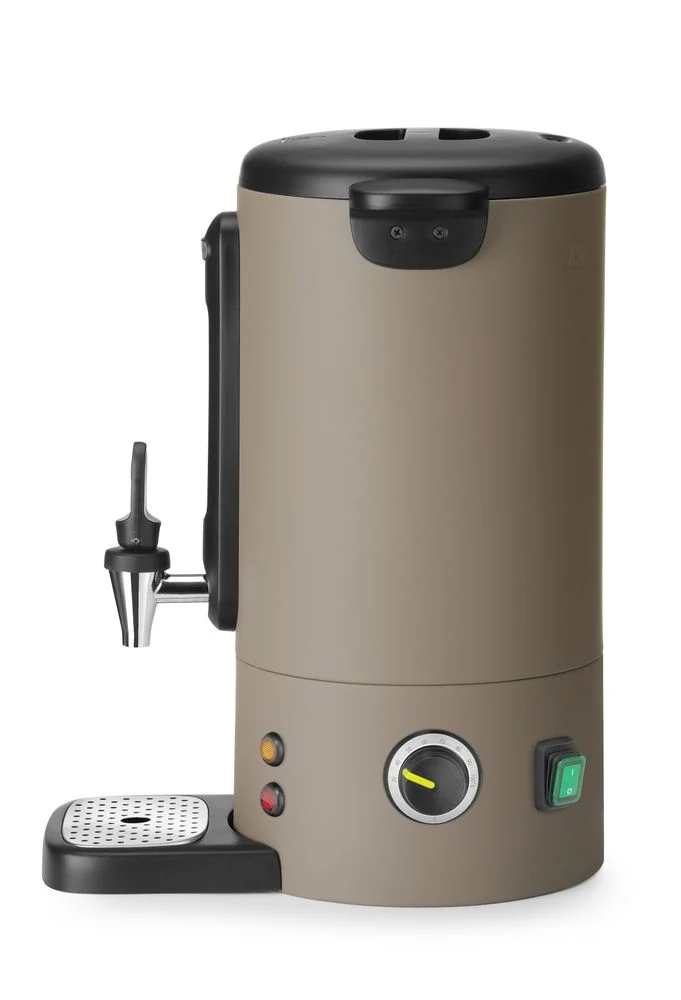 HENDI Heißgetränkespender UNIQ – designed by Robert Bronwasser – 9 l – Taupe – 230 V / 950 W – 307 × 330 × 450 mm